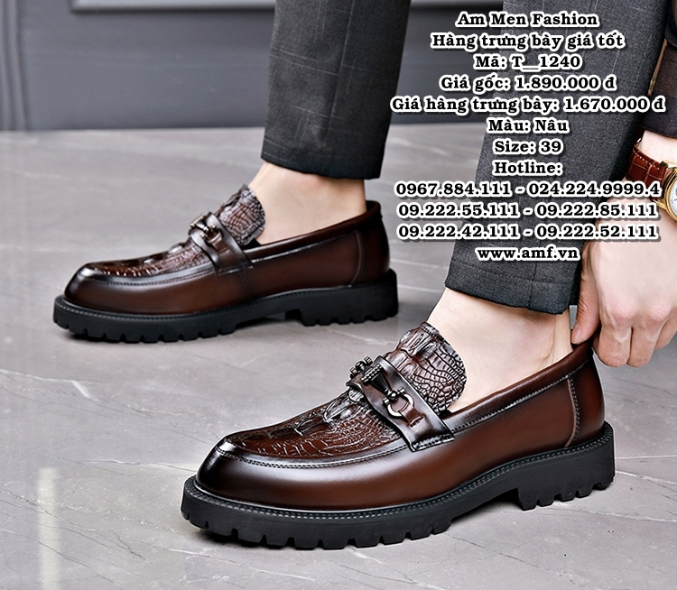 T1240 - Màu: Nâu - Size: 39