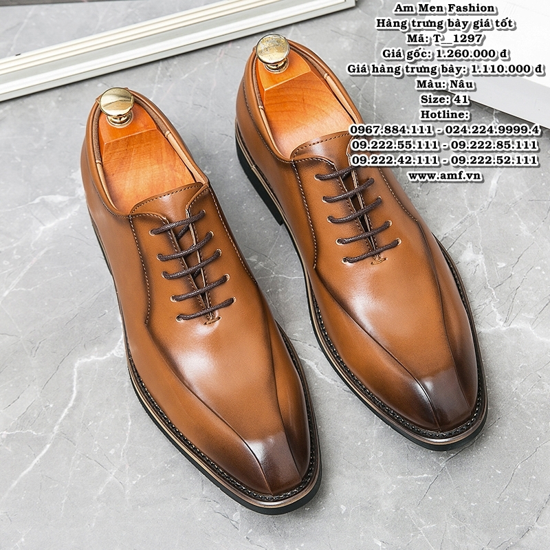 T1297 - Màu: Nâu - Size: 41